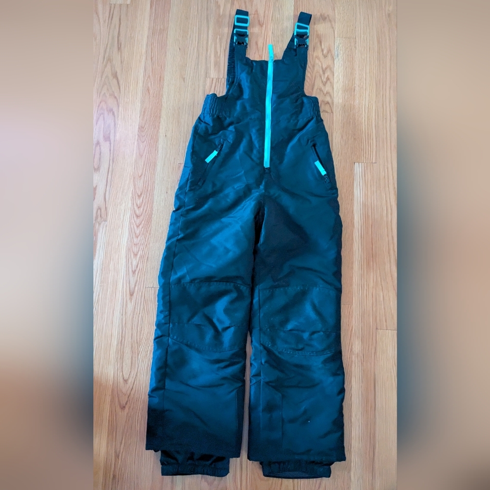 Champion Kids Black Snow Pants with Blue Accents